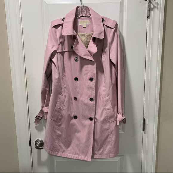 Michael Kors Jackets & Blazers - Michael Kors Double Breasted Pink Trench Coat